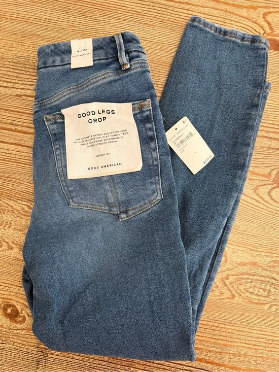 Good American Denim - Good American Blue Good Legs Crop Jeans NWT